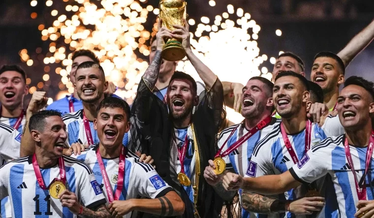 Argentina winner of FIFA world cup trophy 2022